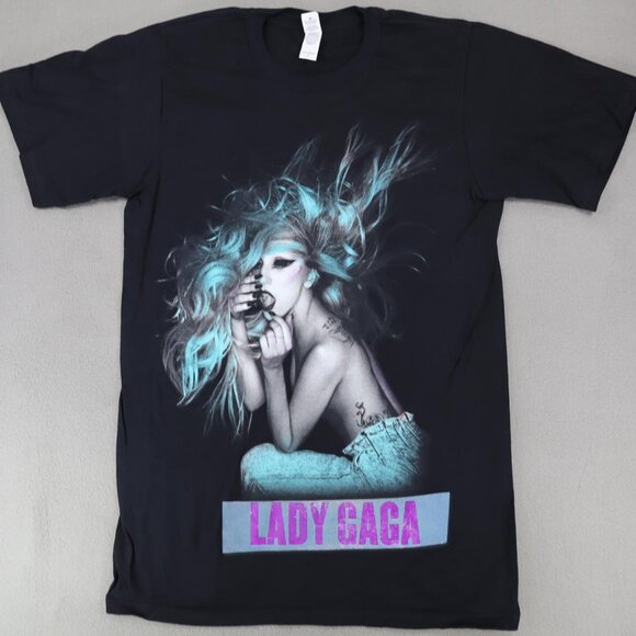 Lady Gaga The Born This Way Ball 2012 2013 Edge Of Glory Tour Concert Tee T-Shir - Picture 2 of 6